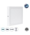 GLOBOSTAR® PANELO 60203 Panel Οροφής LED 20W 2000lm 120° AC 220-240V IP20 Ψυχρό Λευκό 6000K - Lumileds SMD Chip & TÜV SÜD Driver - Λευκό Γαλακτερό - Μ22 x Π22 x Υ3cm - Q20 x 20cm - 3 Χρόνια Εγγύηση